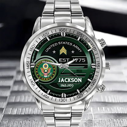 Customized U.S. Military Badge Watches - Gifts for Soldier