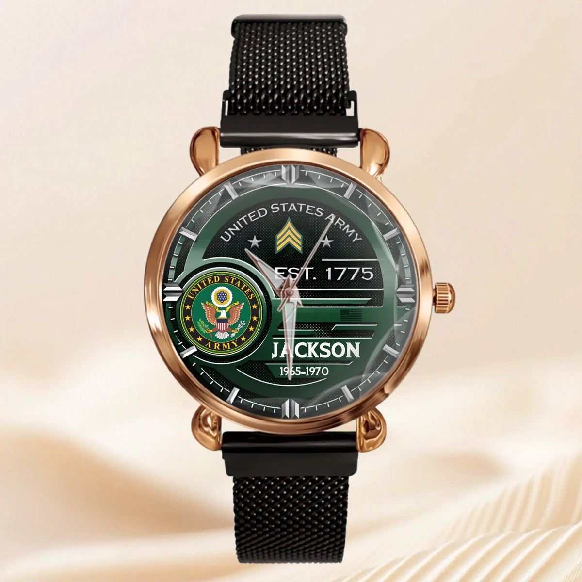 Customized U.S. Military Badge Watches - Gifts for Soldier