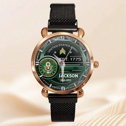 Customized U.S. Military Badge Watches - Gifts for Soldier