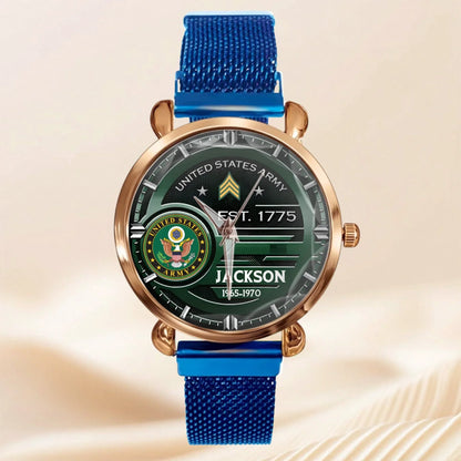 Customized U.S. Military Badge Watches - Gifts for Soldier