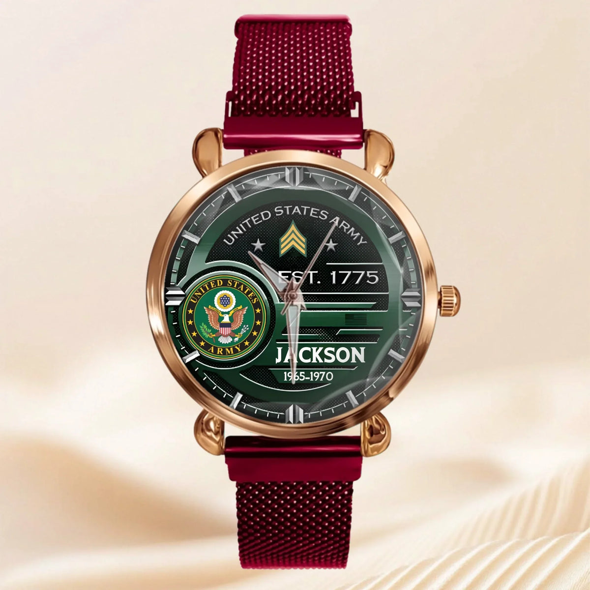 Customized U.S. Military Badge Watches - Gifts for Soldier