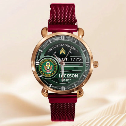 Customized U.S. Military Badge Watches - Gifts for Soldier