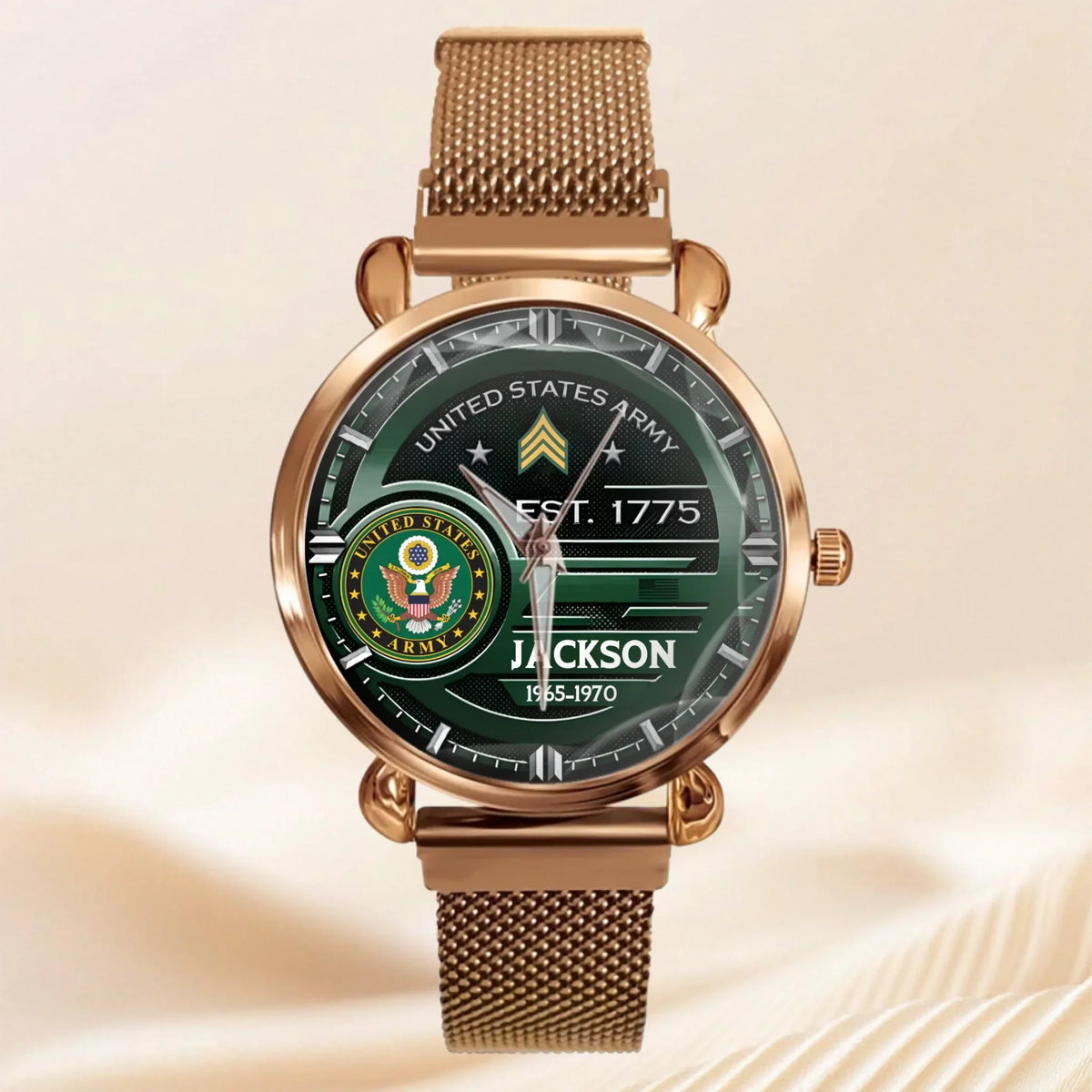 Customized U.S. Military Badge Watches - Gifts for Soldier