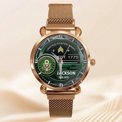 Customized U.S. Military Badge Watches - Gifts for Soldier