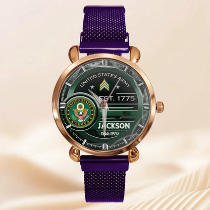 Customized U.S. Military Badge Watches - Gifts for Soldier