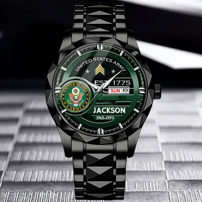 Customized U.S. Military Badge Watches - Gifts for Soldier