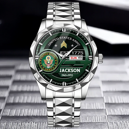 Customized U.S. Military Badge Watches - Gifts for Soldier