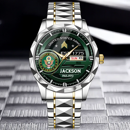 Customized U.S. Military Badge Watches - Gifts for Soldier