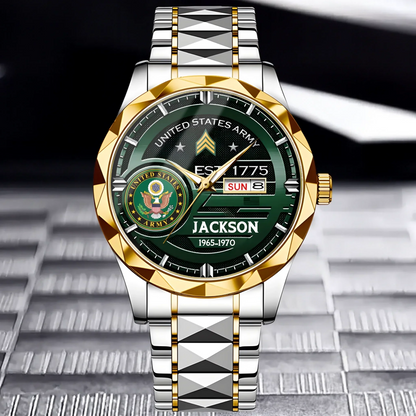Customized U.S. Military Badge Watches - Gifts for Soldier